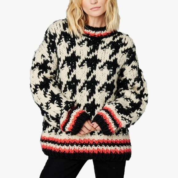 BLANKNYC Houndstooth Sweater - Picture 1 of 7